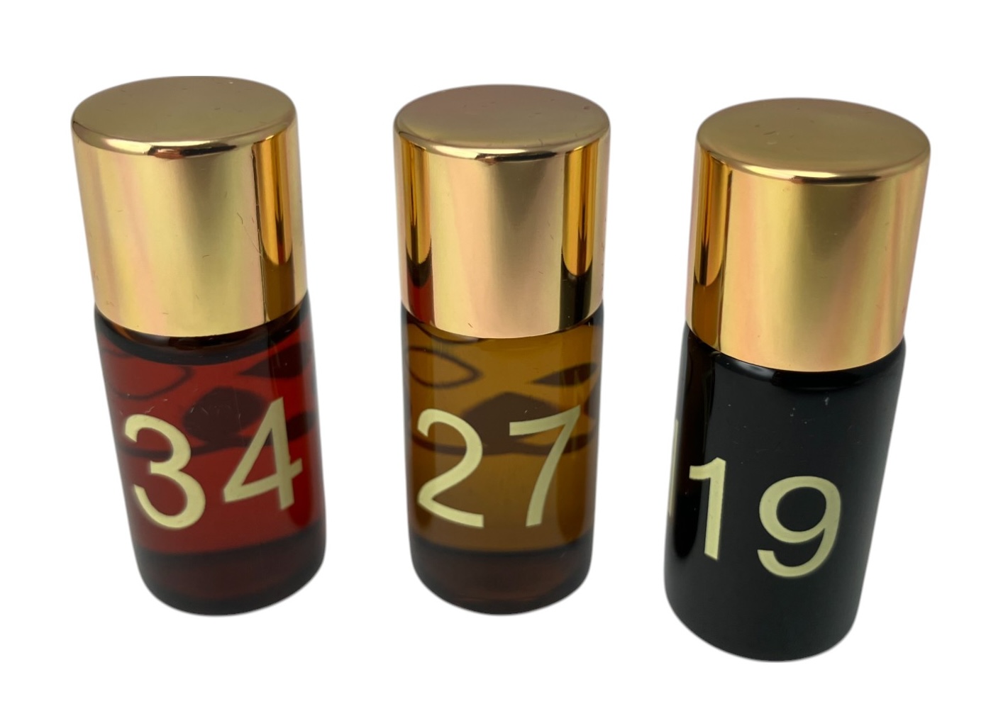 Aromathèque aroma vials by Aromaster, up close
